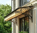 козырек кованый маркиза из металла окно