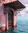 GPT кованый козырек маркиза